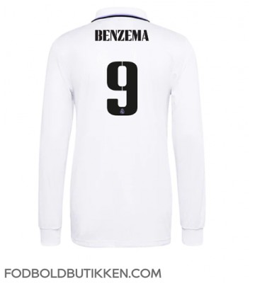 Real Madrid Karim Benzema #9 Hjemmebanetrøje 2022-23 Langærmet